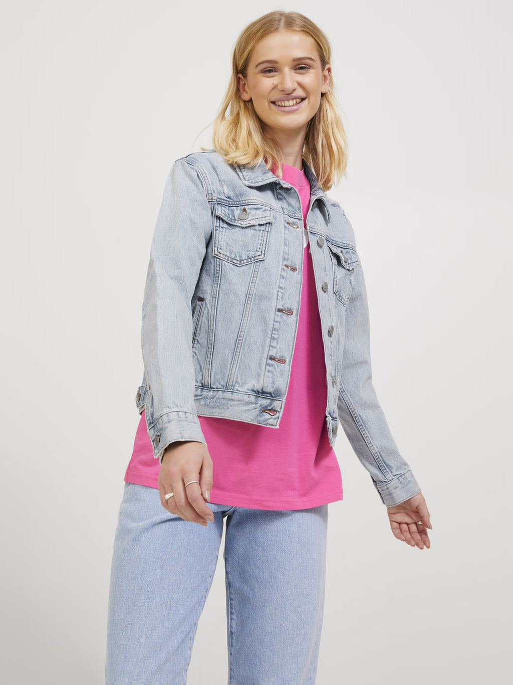 JJXX JXMELINA Regular Denim Jacket Light Blue – Geacă Damă din Denim
