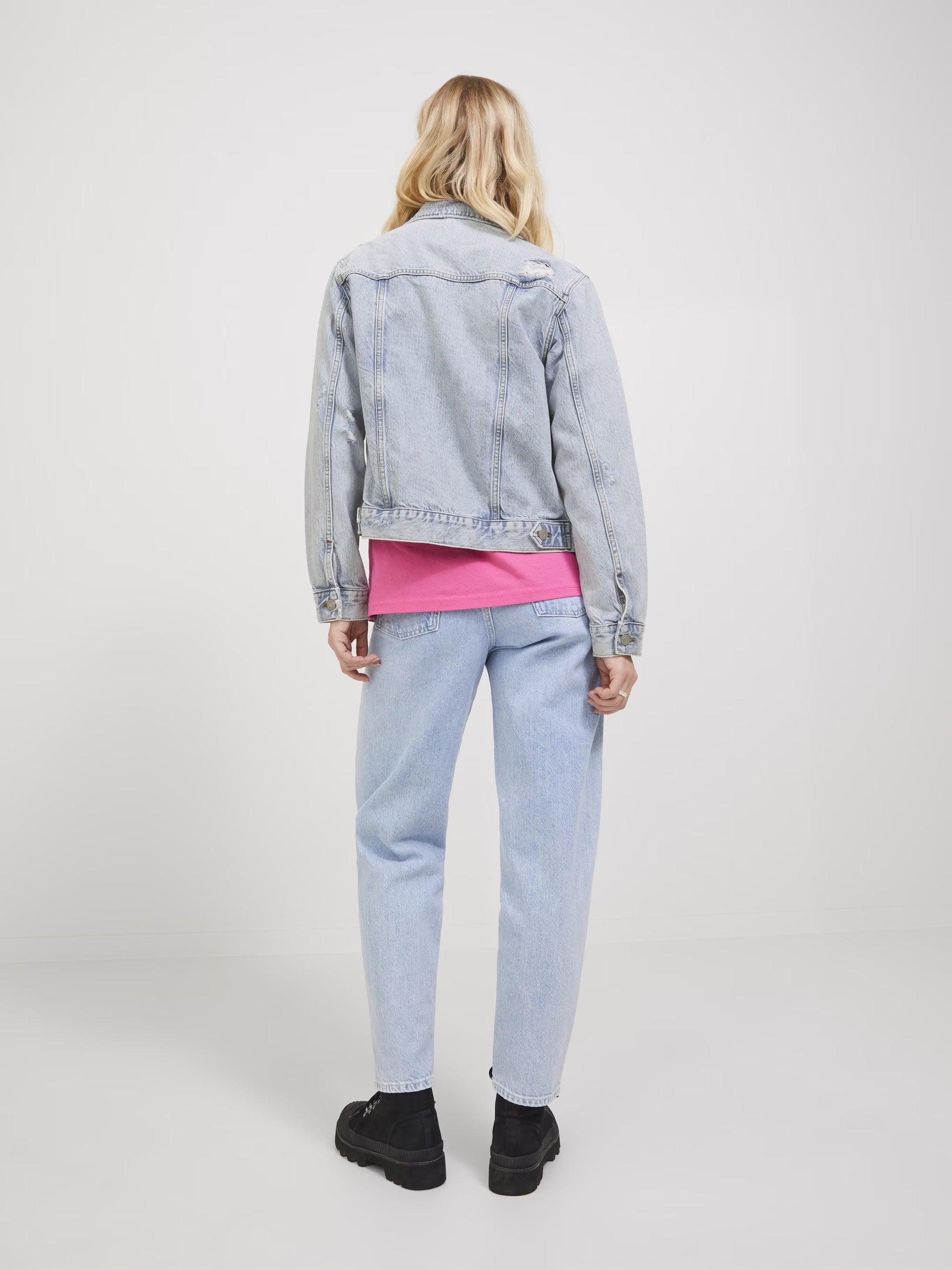 JJXX JXMELINA Regular Denim Jacket Light Blue – Geacă Damă din Denim