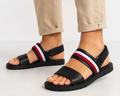 Tommy Hilfiger Sandale Bărbați Core Hilfiger LTH Strappy Sandal Negre