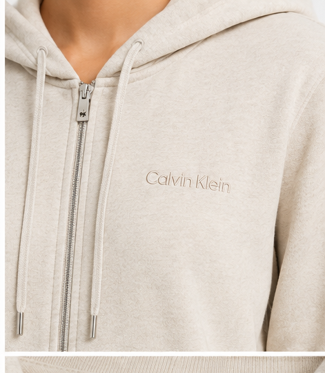 Hanorac damă Calvin Klein  cu fermoar și glugă