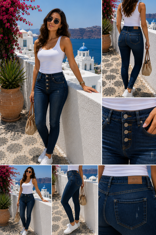Blugi damă s.Oliver Denim Albastru Închis