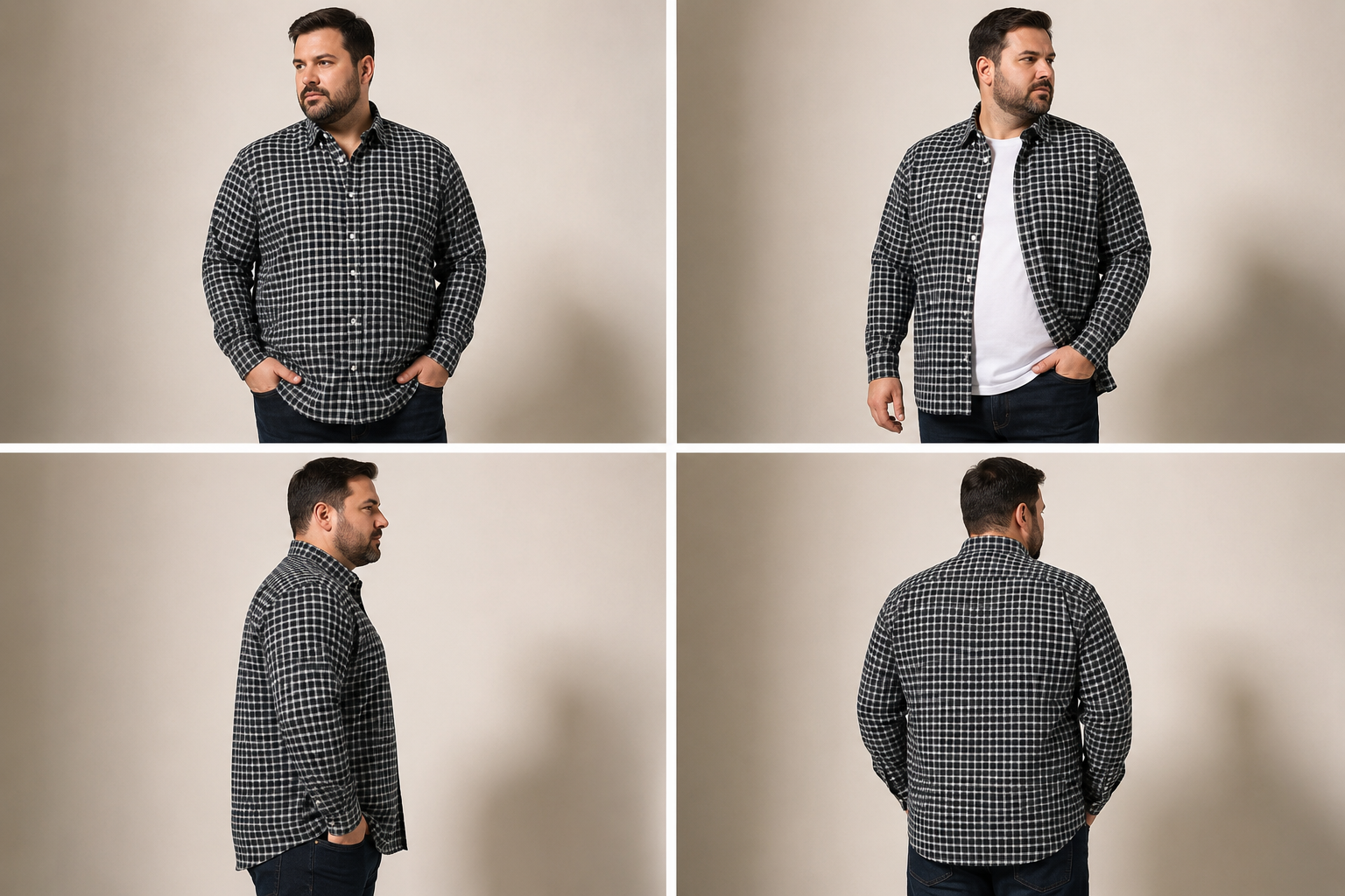 Cămașă din flanel în carouri Jack & Jones Jorjoshua, Comfort Fit