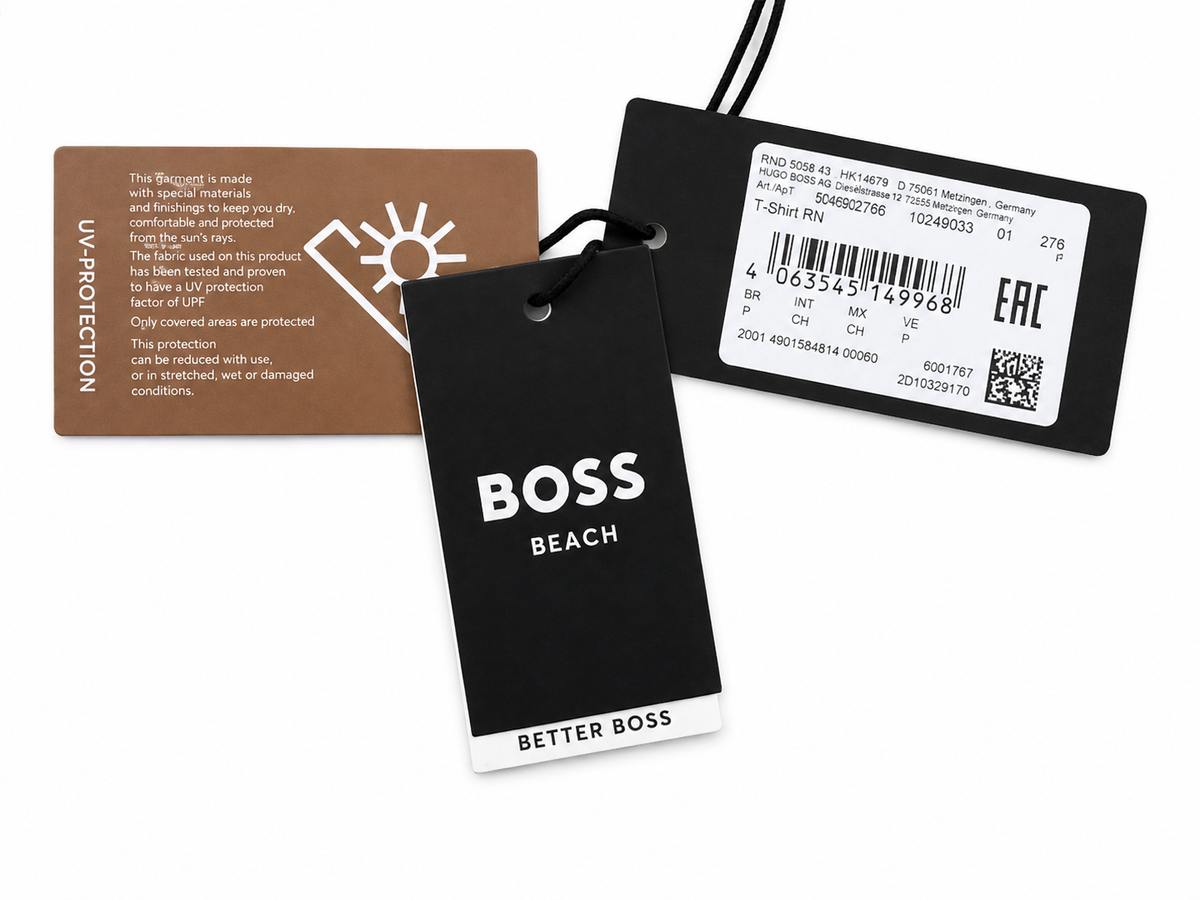 Tricou BOSS Beach bărbați T-Shirt RN Regular Fit cu protecție UV