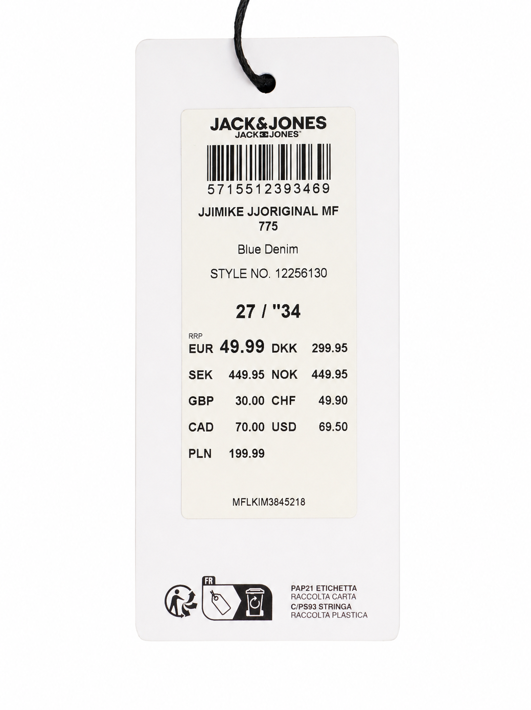 Blugi bărbați Jack & Jones JJIMIKE JJORIGINAL MF 775