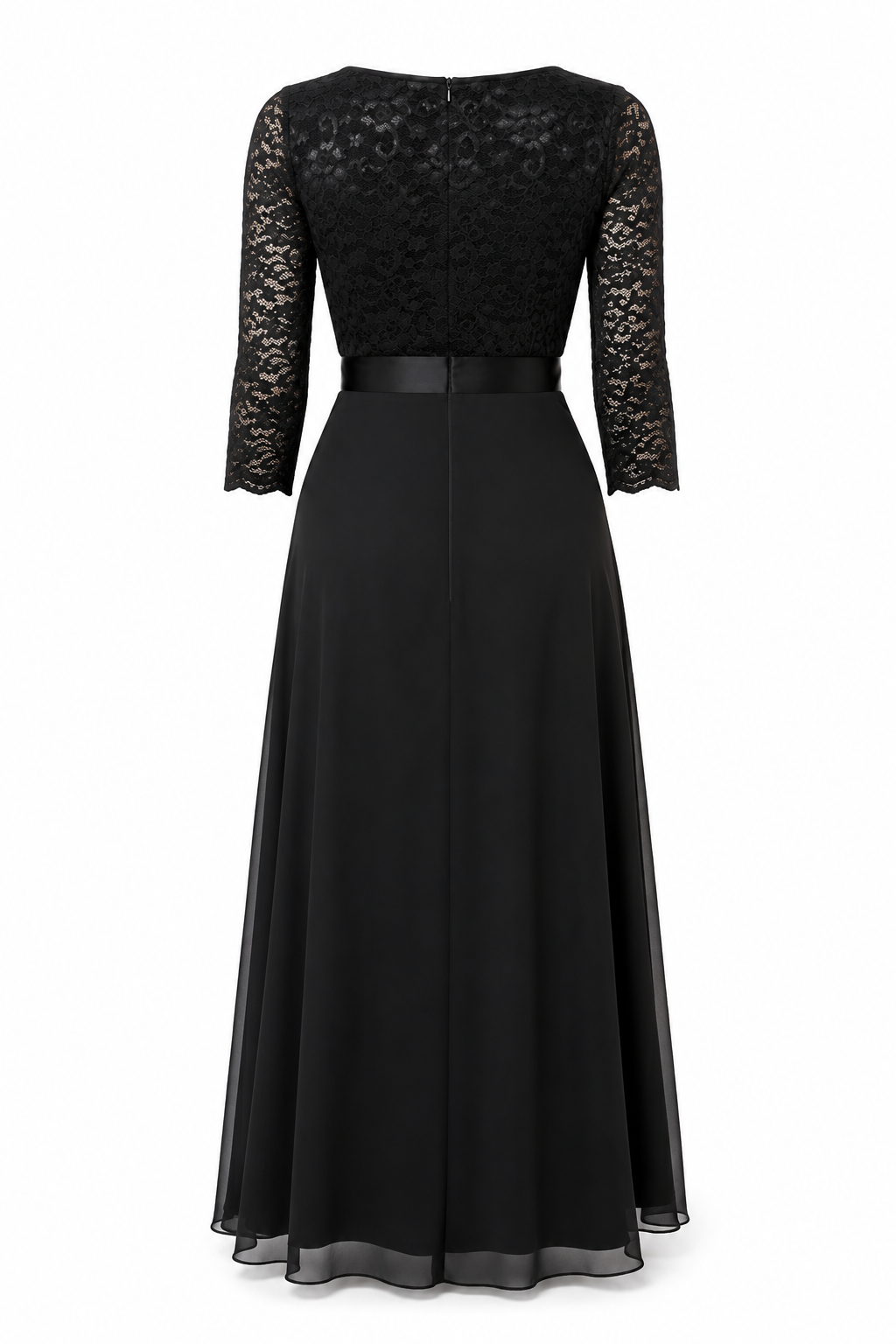 Rochie de seară damă neagră din dantelă