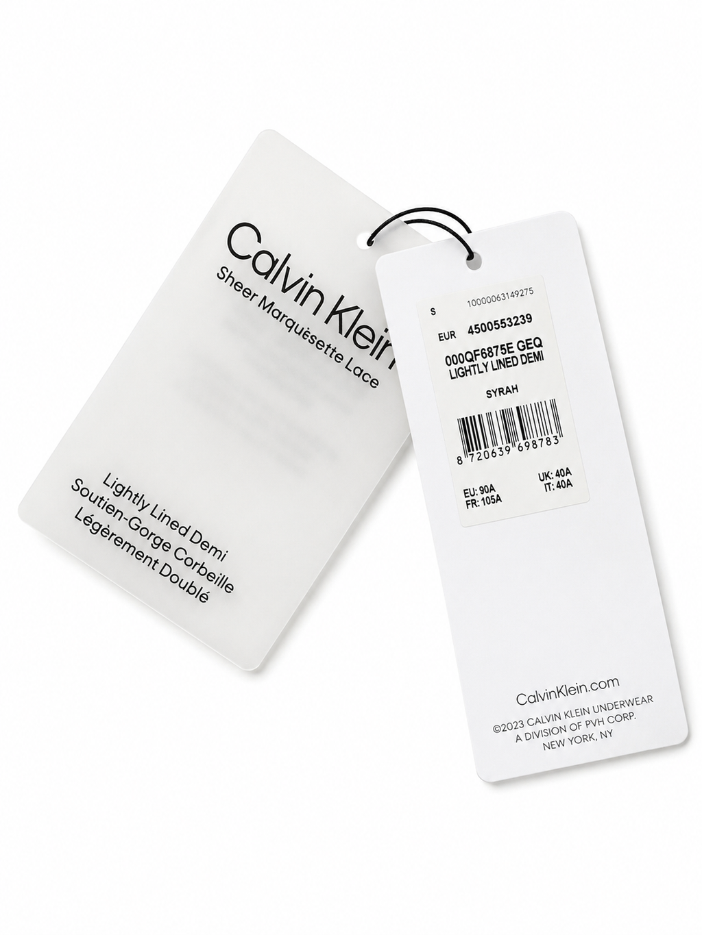 Sutien Calvin Klein Lightly Lined Demi Gri Plain Air