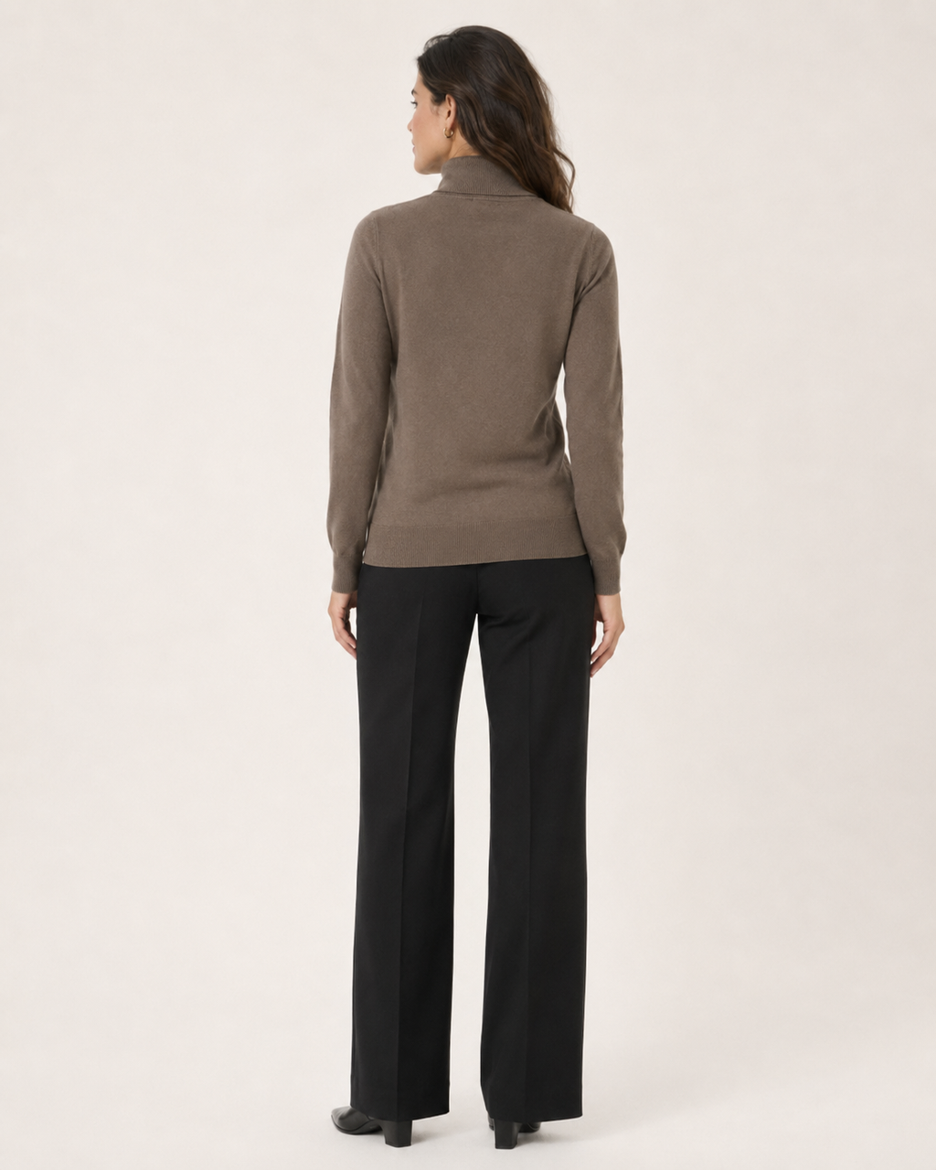 Pulover damă KAFFE Astrid Roll Neck cu guler înalt
