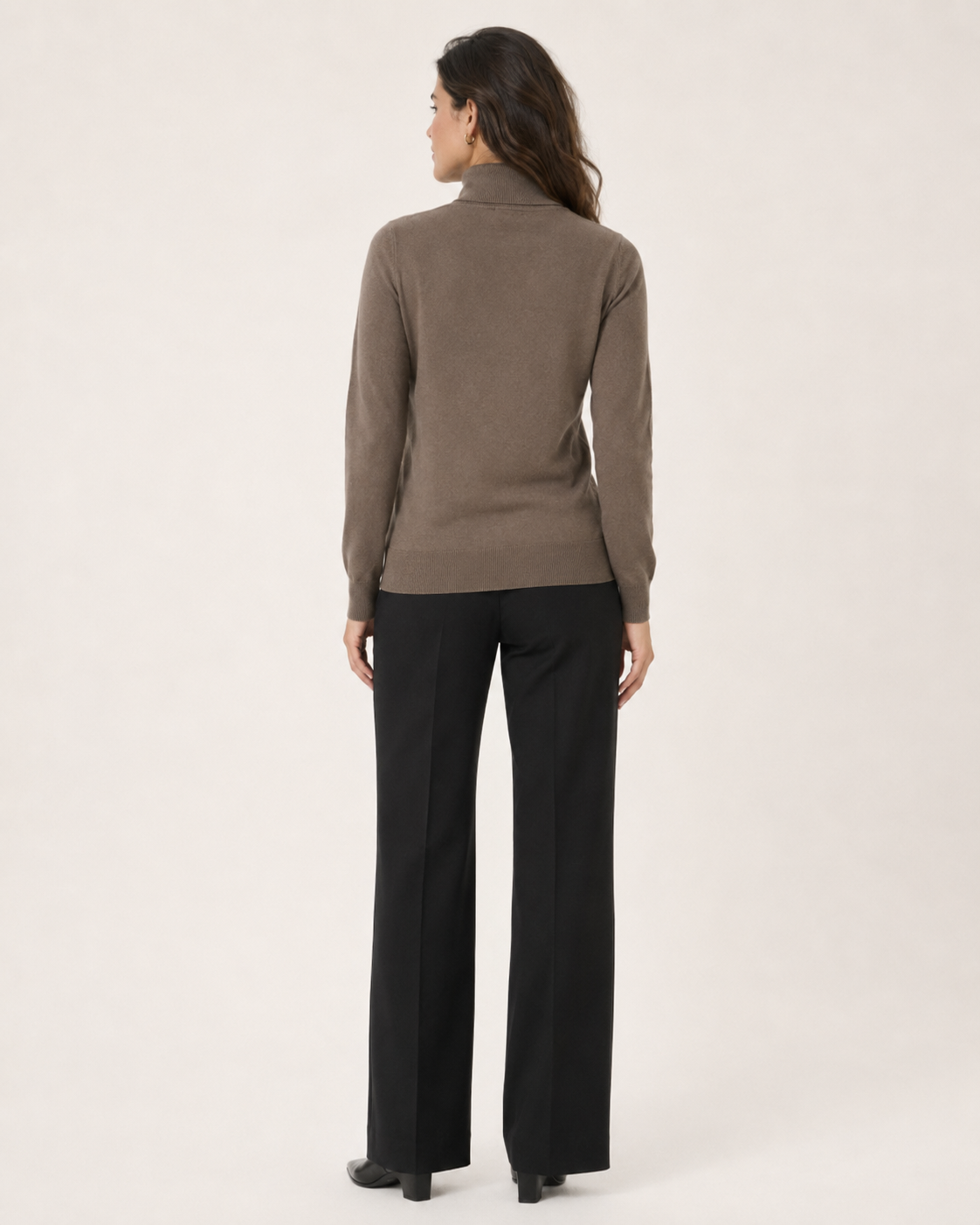 Pulover damă KAFFE Astrid Roll Neck cu guler înalt