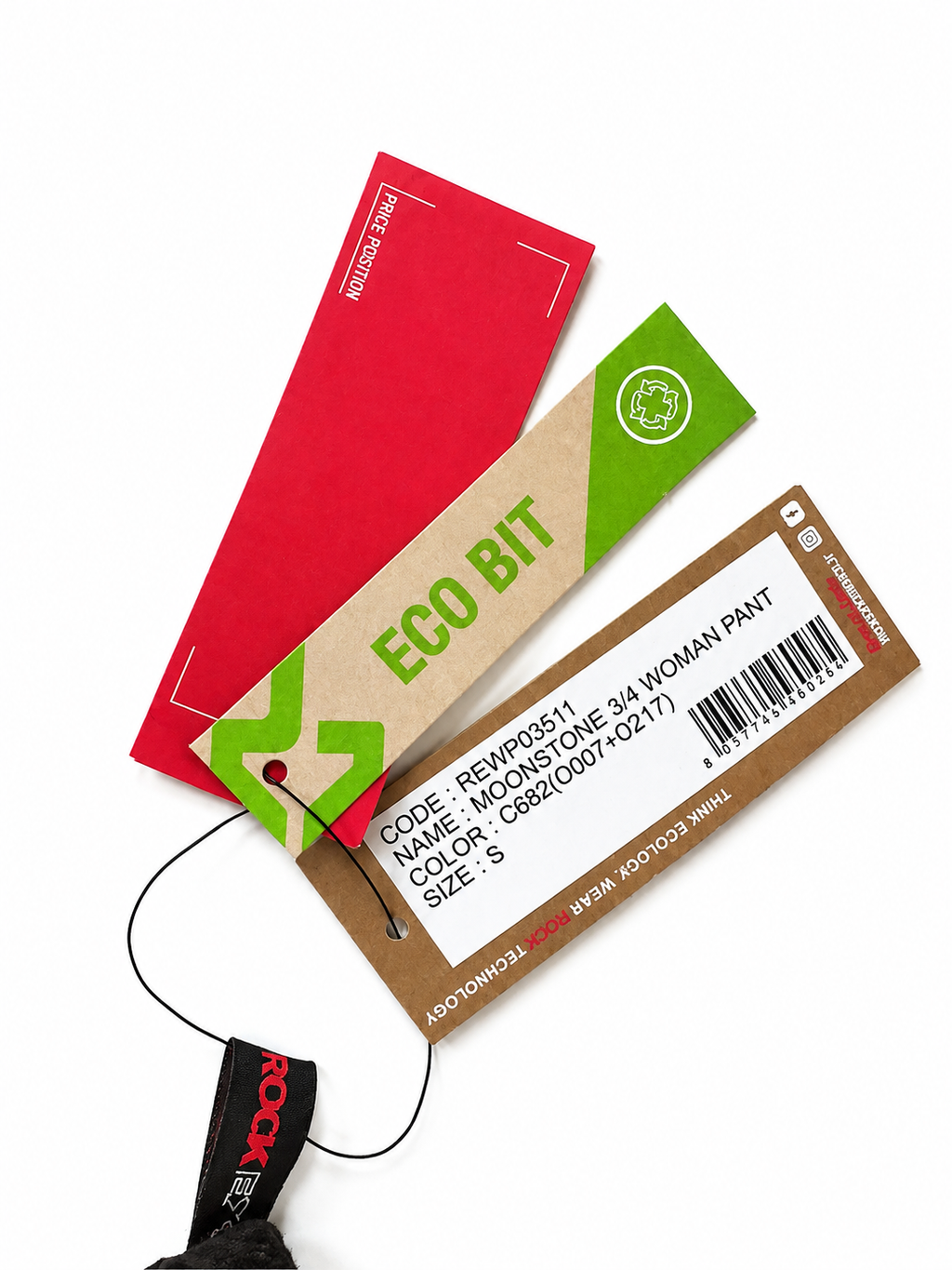 Pantaloni termici 3/4 Rock Experience Moonstone din lână Merino damă