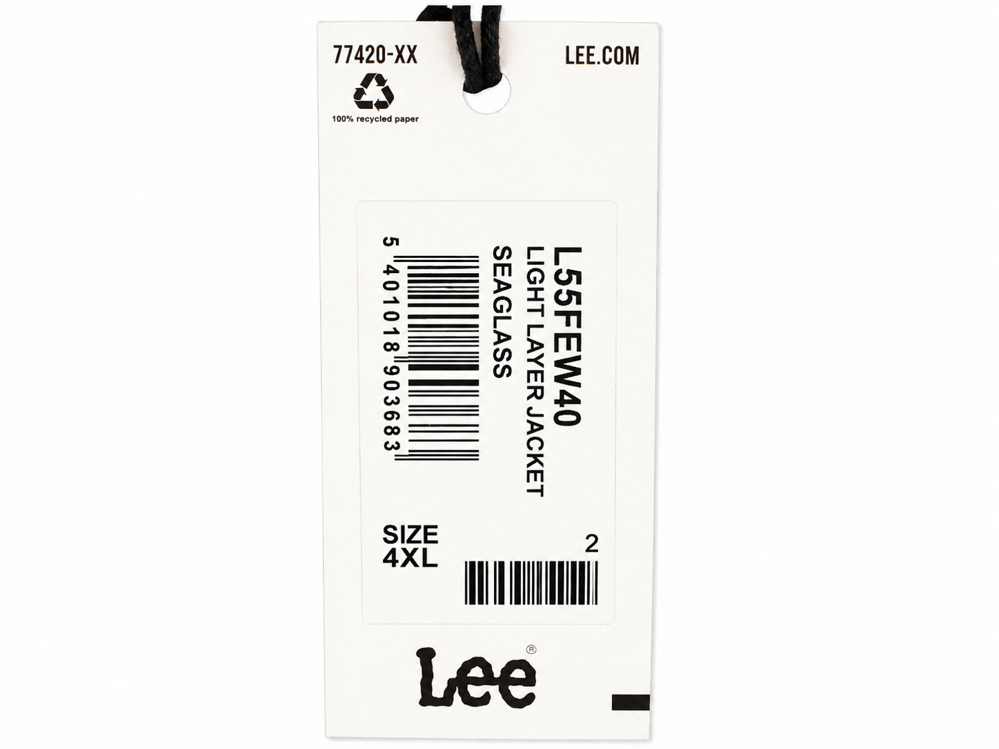 Geacă LEE damă Light Layer Jacket Seaglass 4XL