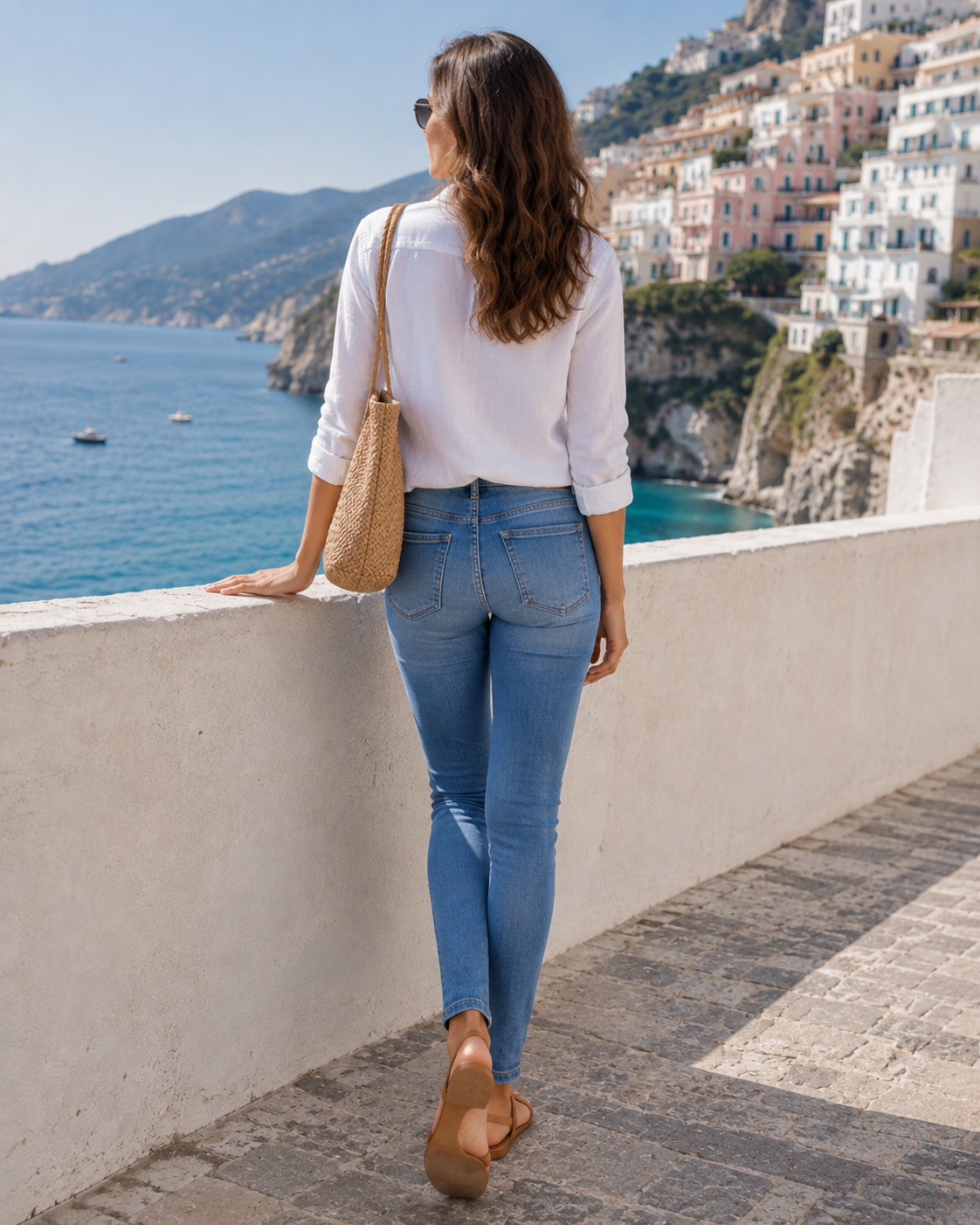Blugi skinny damă VERO MODA Tanya, talie medie, Medium Blue Denim
