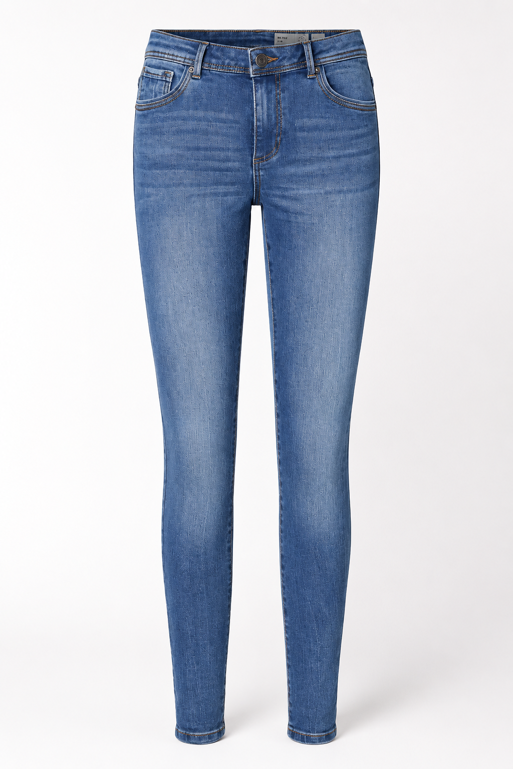 Blugi skinny damă VERO MODA Tanya, talie medie, Medium Blue Denim