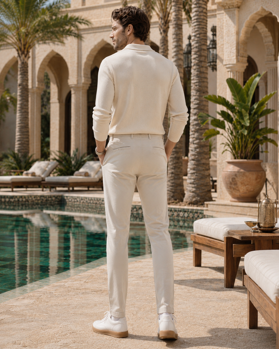 Pantaloni chino bărbați BOSS Chino_slim Slim Fit