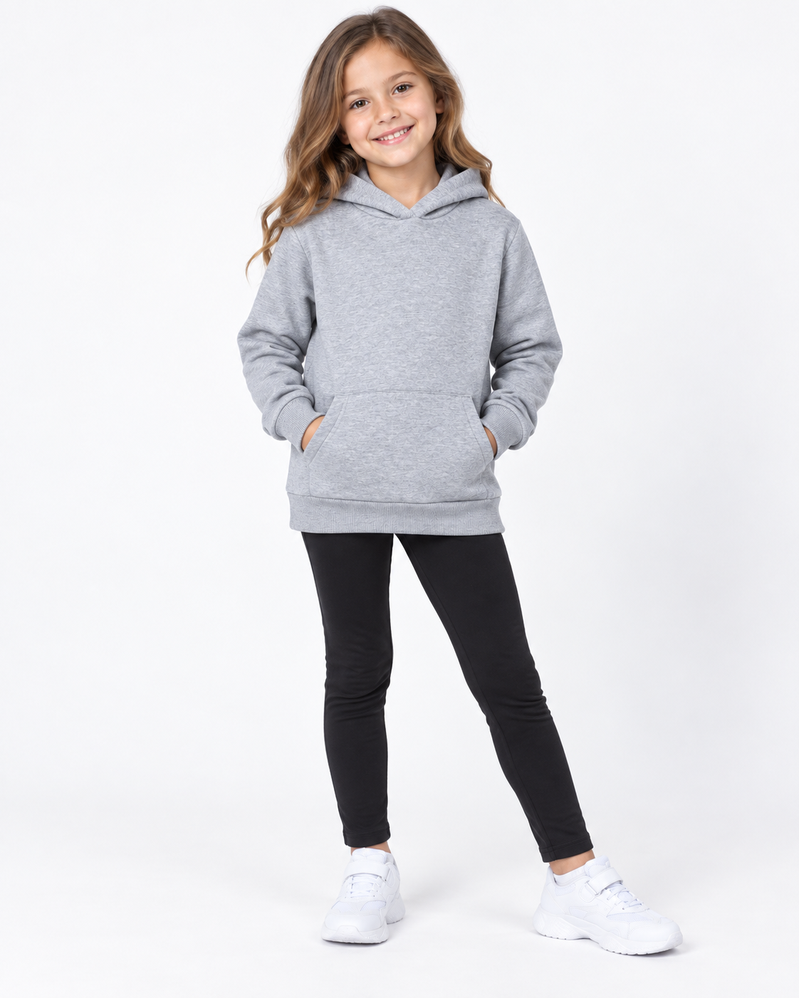 Hanorac M17 cu glugă Grey Marl – imagine produs 3