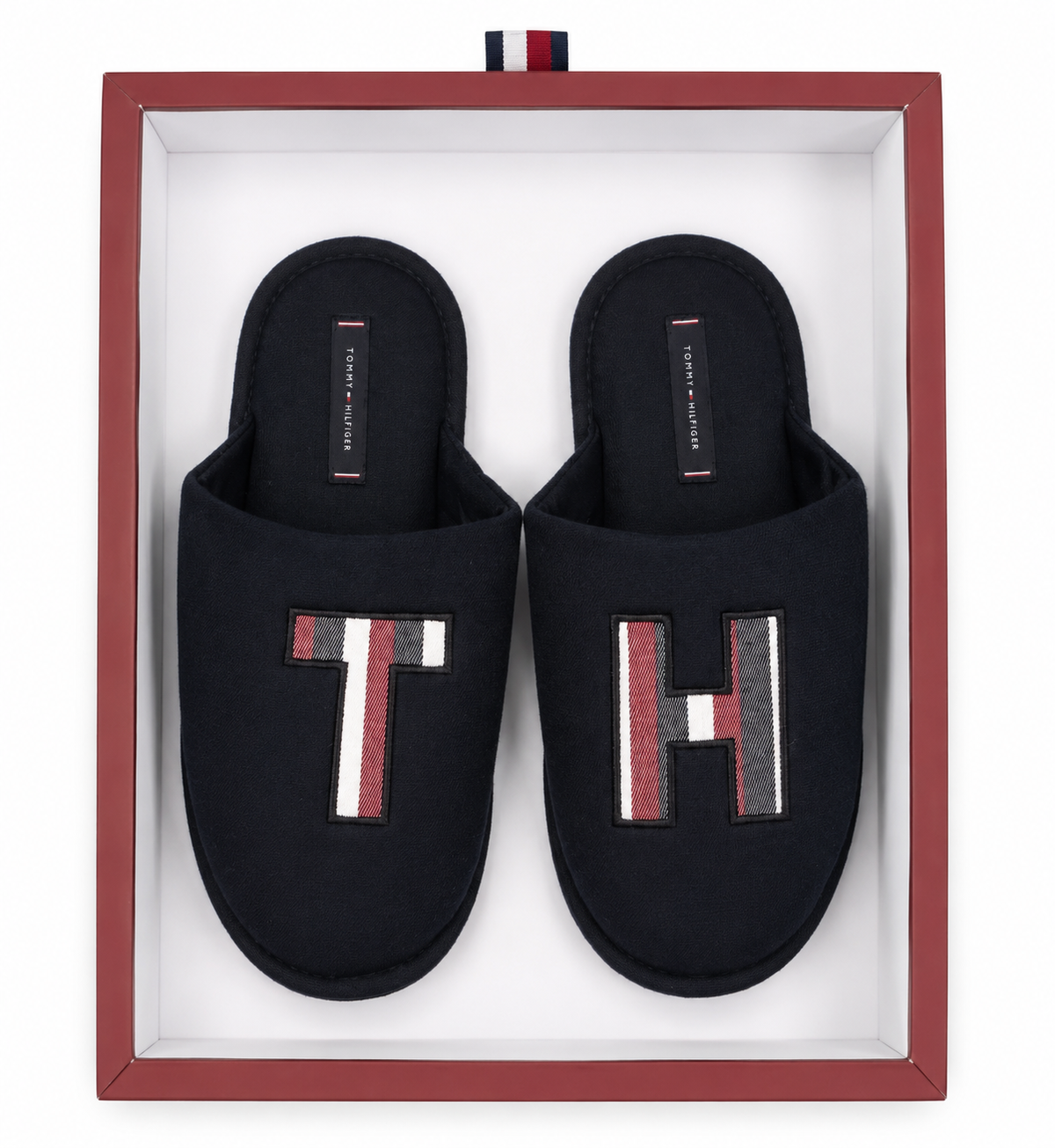 Set pijama 3 piese Tommy Hilfiger bărbați cu papuci
