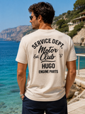 Tricou HUGO Nampie Bej Deschis Logo Bărbați Regular Fit XS – Nou cu etichetă
