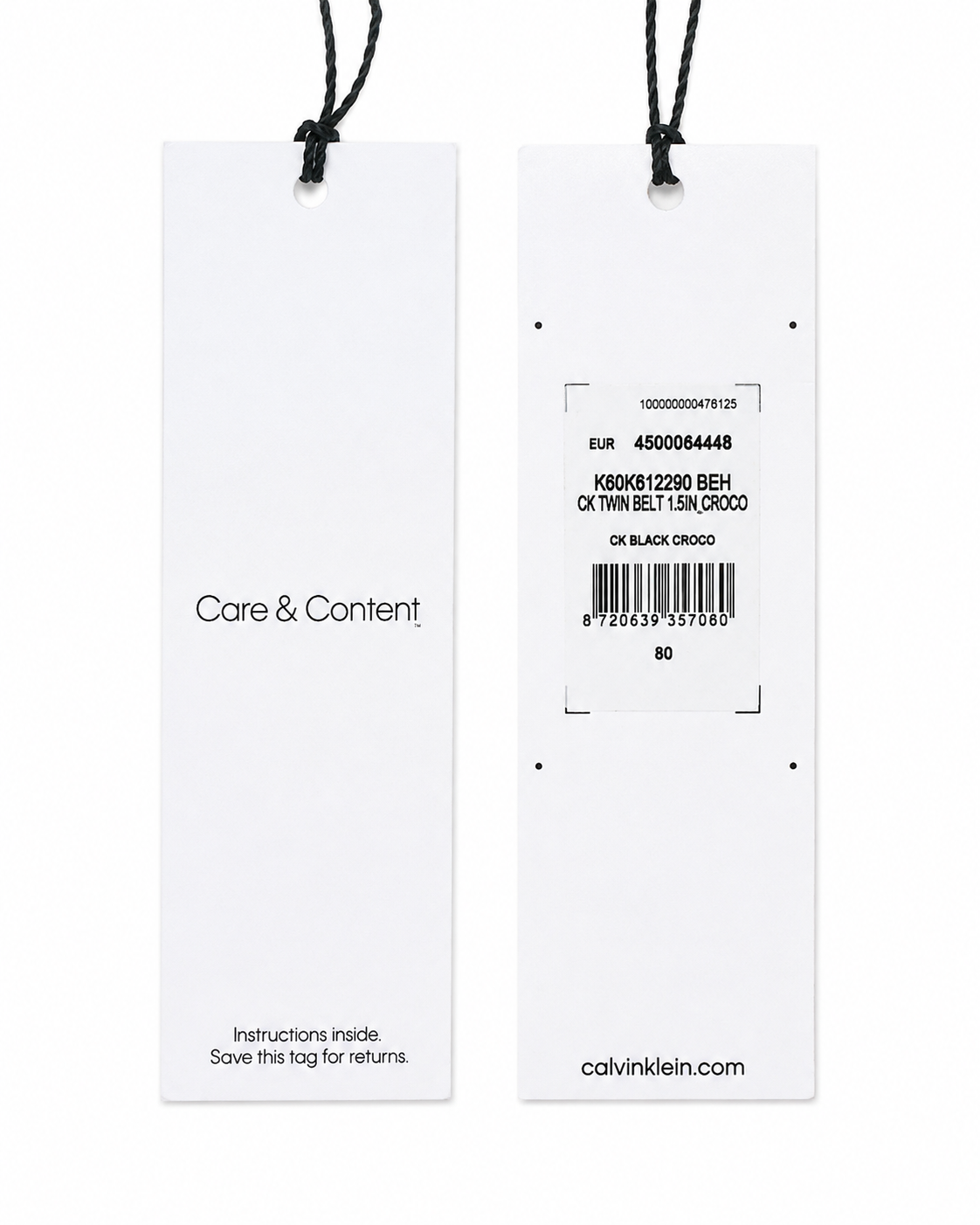 Curea damă Calvin Klein CK Thin Belt Croco