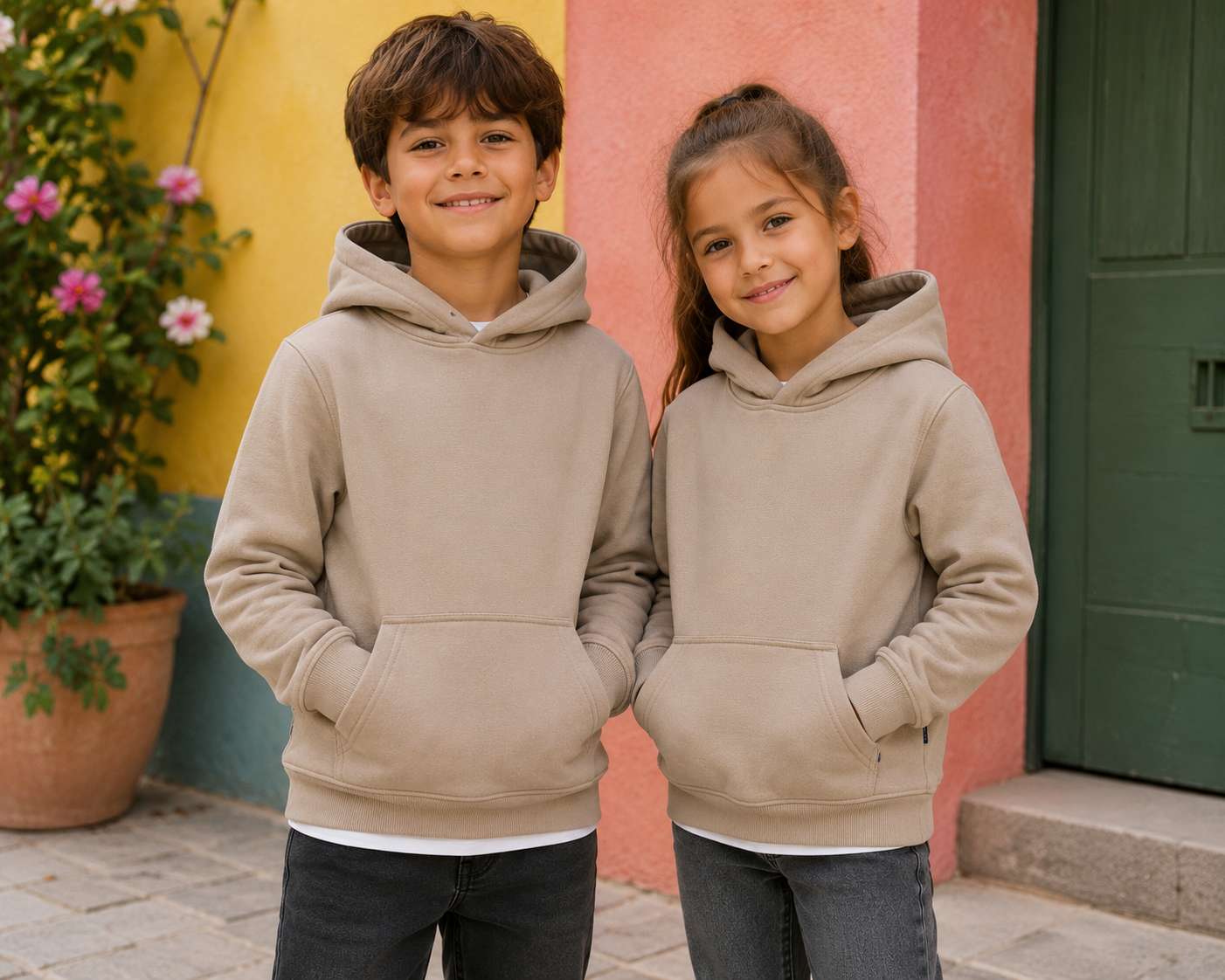 Hanorac ONLY & SONS Junior cu Glugă – Bej