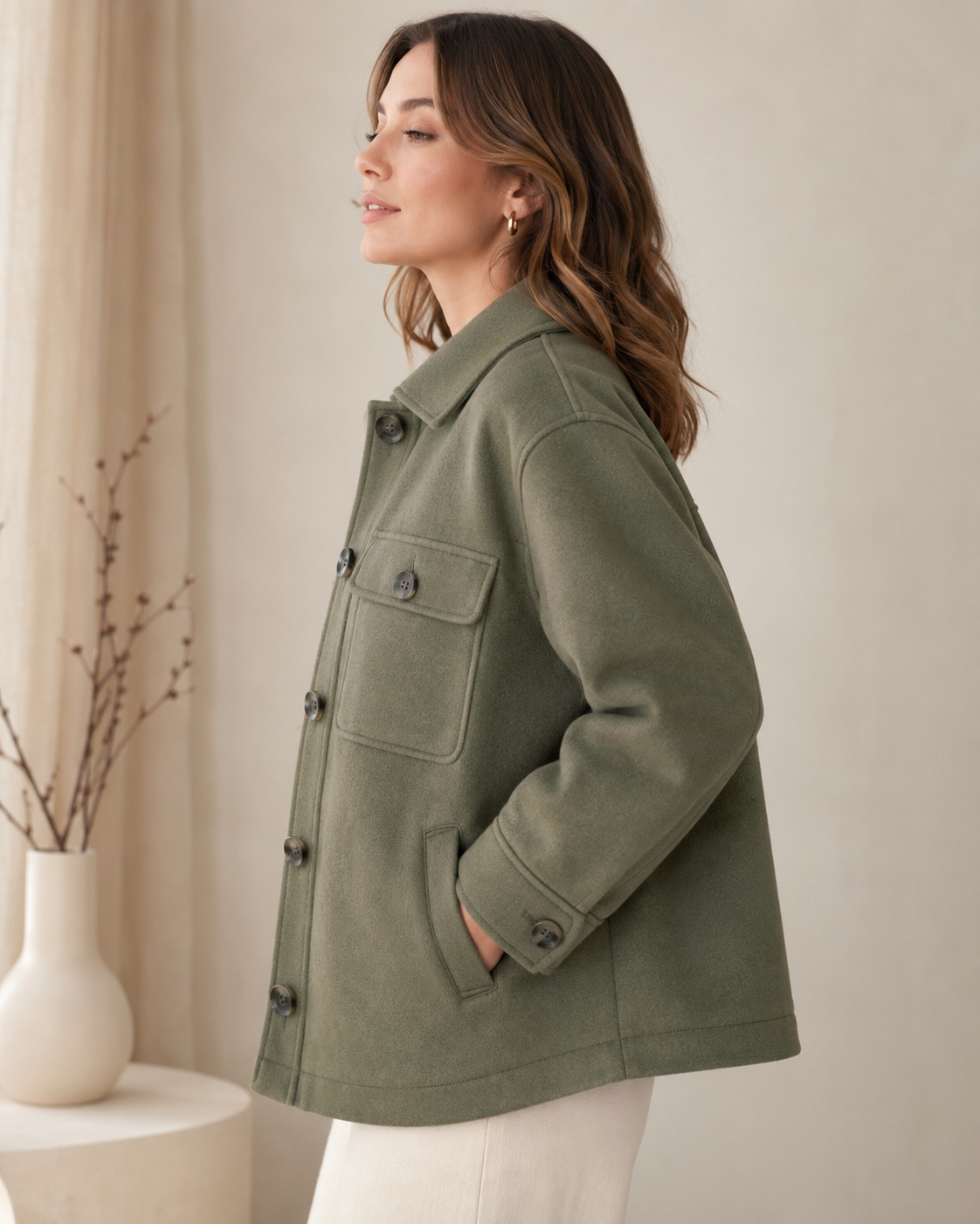 Q/S by s.Oliver – Jachetă Overshirt Loose Fit de Damă