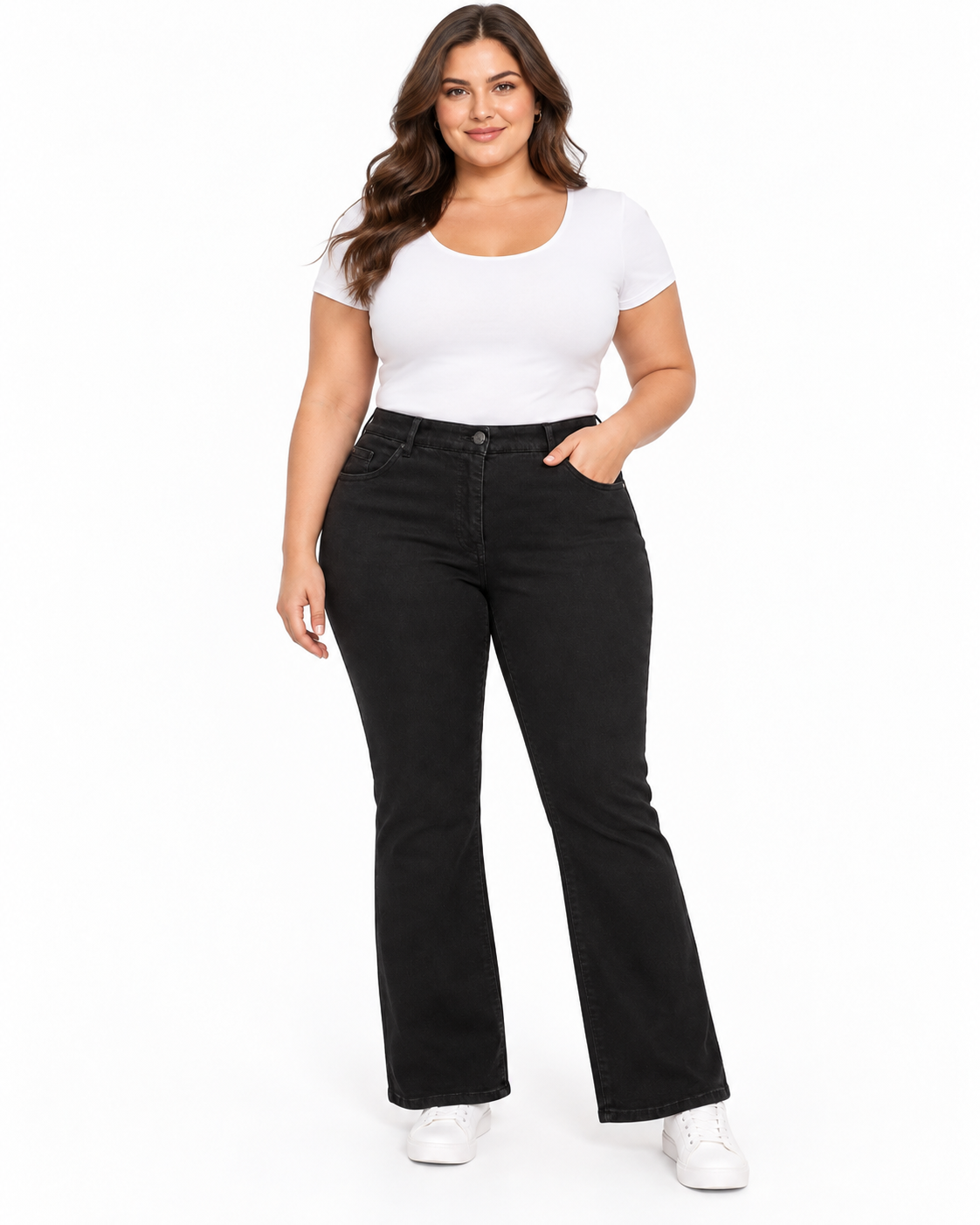 Blugi damă Ulla Popken Mandy Fit Straight Leg