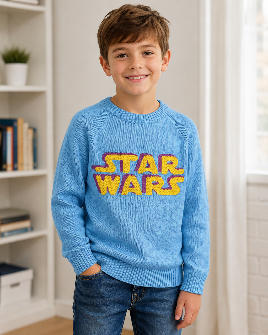Pulover tricotat băieți Star Wars