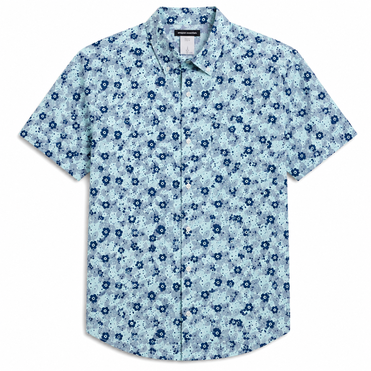 Cămașă bărbați Slim Fit Stretch Poplin , mânecă scurtă