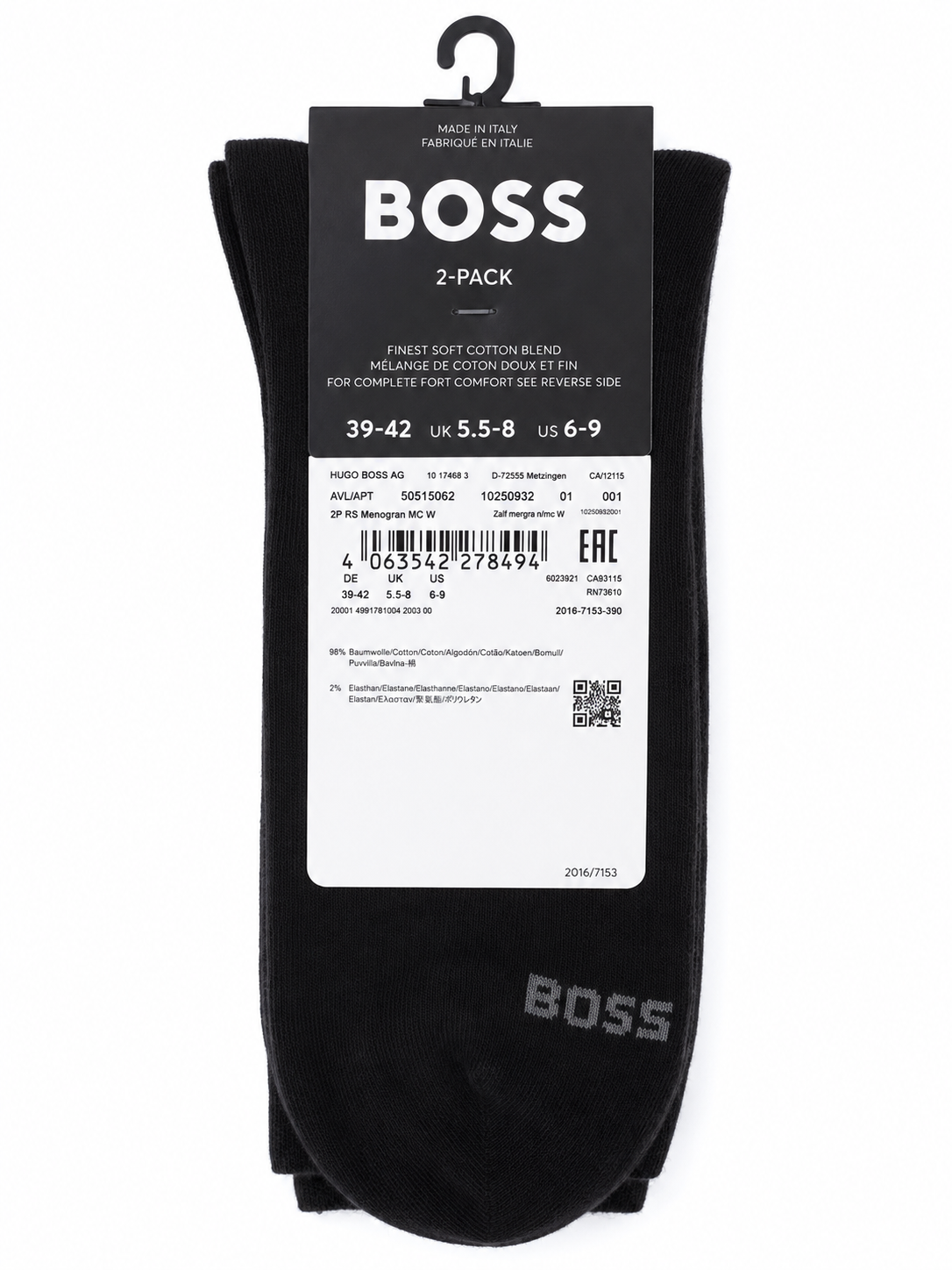 Șosete BOSS damă 2-Pack 2P RS Monogram CC W