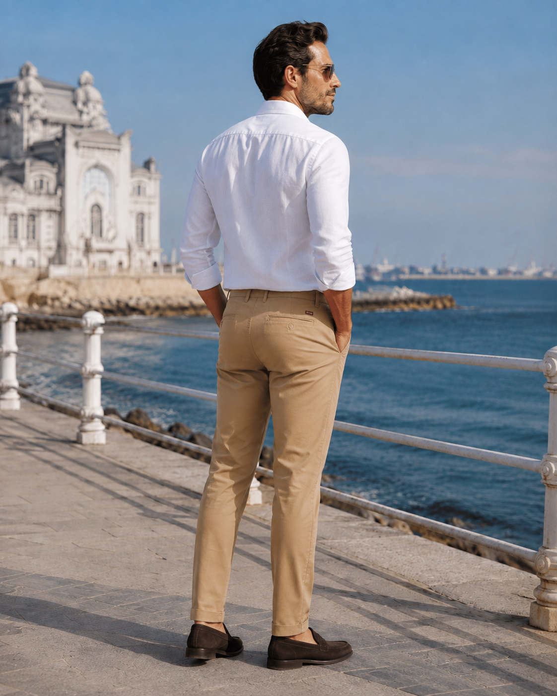Pantaloni Chino BOSS bărbați Chino Tapered