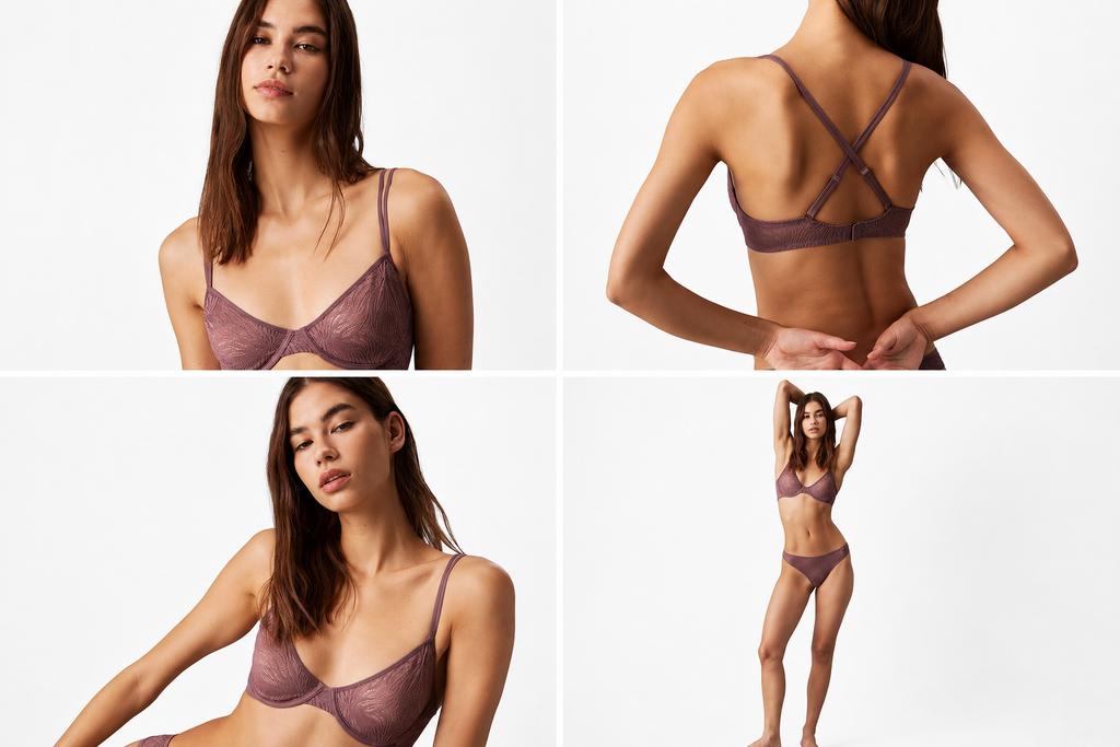 Sutien Calvin Klein Unlined Demi din dantelă damă Keepsake Rose QF7103