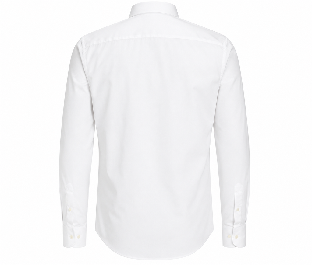 Cămașă Jack & Jones Premium Slim Fit albă bărbați 100% bumbac
