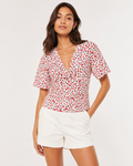 Top TOMMY JEANS Damă TJW Printed Knot