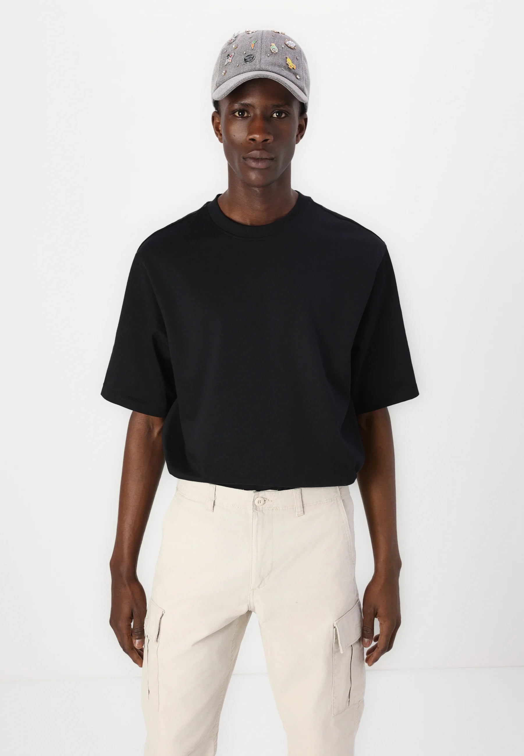 JACK & JONES Junior JPSTKANE JJBARKLEY Cargo Pants Moonbeam EU 176 (16 Ani) – Originali