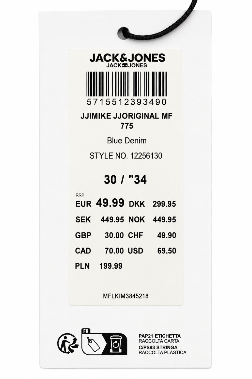 Blugi bărbați Jack & Jones JJIMIKE JJORIGINAL MF 775