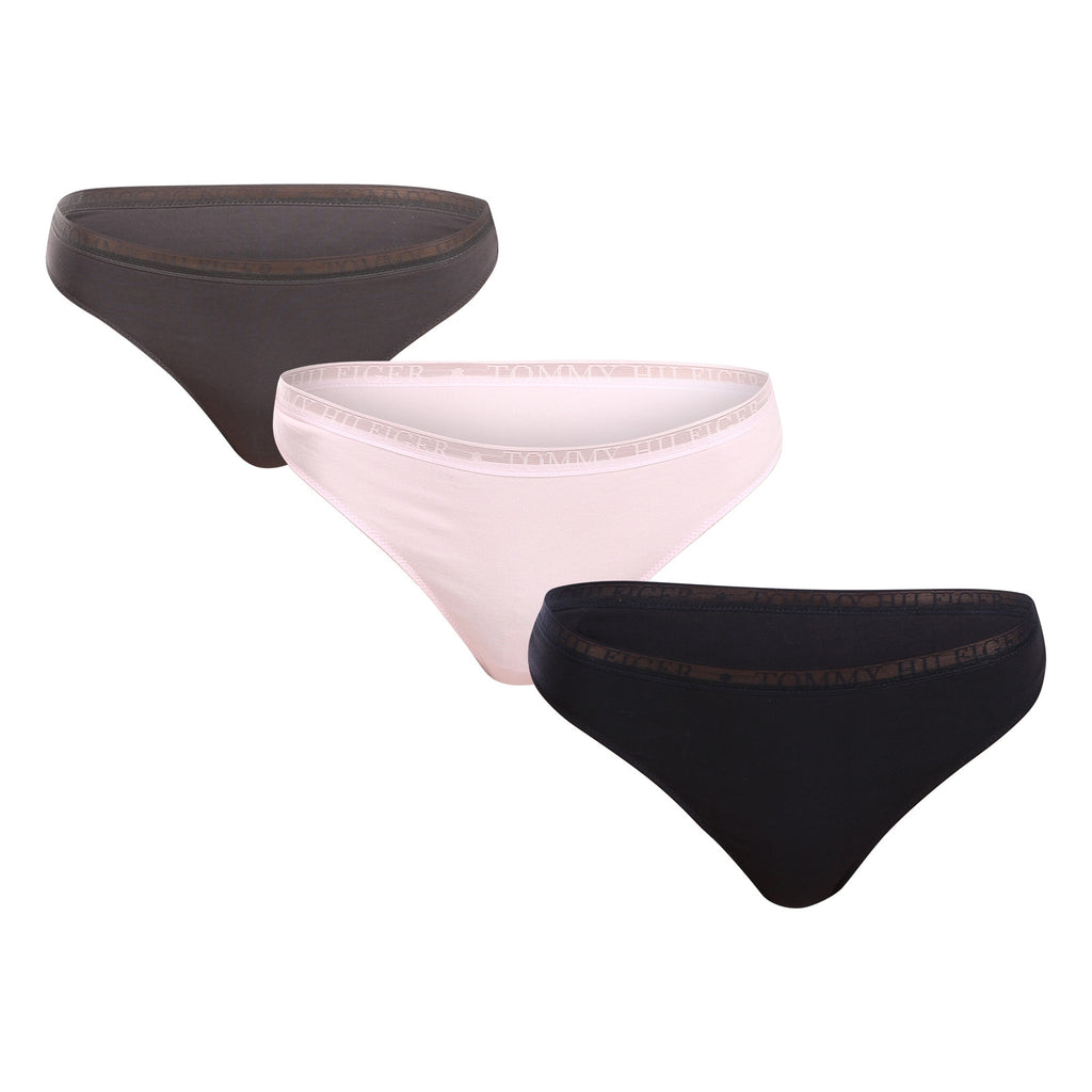 Set 3 tanga damă Tommy Hilfiger 3P Thong Extended Sizes – imagine produs 2