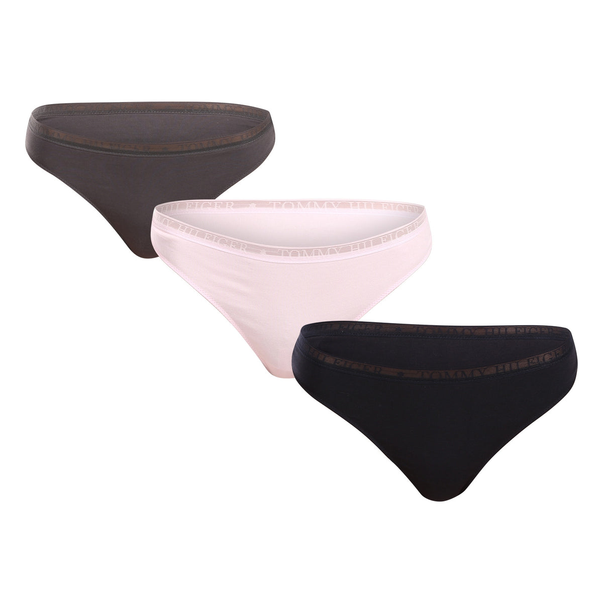Set 3 tanga damă Tommy Hilfiger 3P Thong Extended Sizes – imagine produs 2