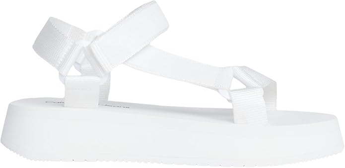 Sandale Calvin Klein Jeans Velcro Webbing DC Damă, Bright White (Alb)