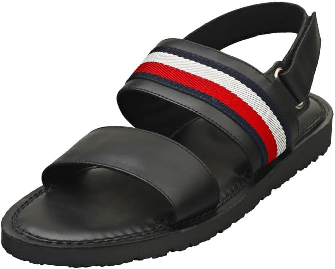 Tommy Hilfiger Sandale Bărbați Core Hilfiger LTH Strappy Sandal Negre