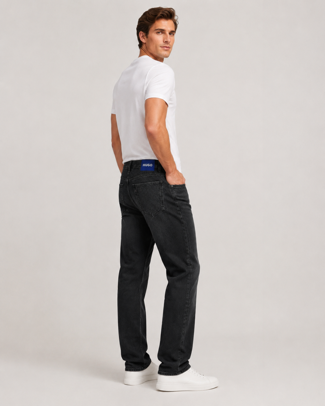 Blugi HUGO BLUE bărbați Nate Baggy Fit