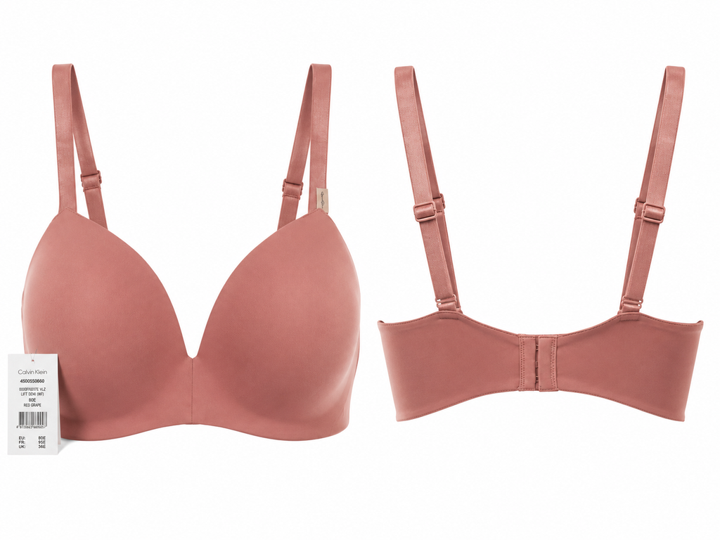 Sutien Calvin Klein Lift Demi damă Red Grape 80E 000QF6017E VLZ