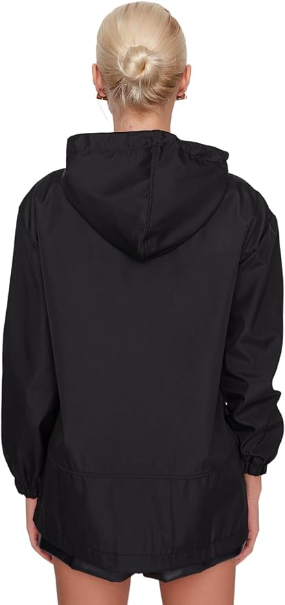 Jachetă TRENDYOL MILLA femei cu glugă hidrofugă Oversized