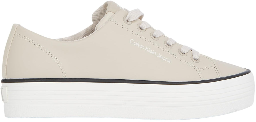 Calvin Klein Jeans Sneakers Bold Vulc Flatf Low LTH IN Damă crem