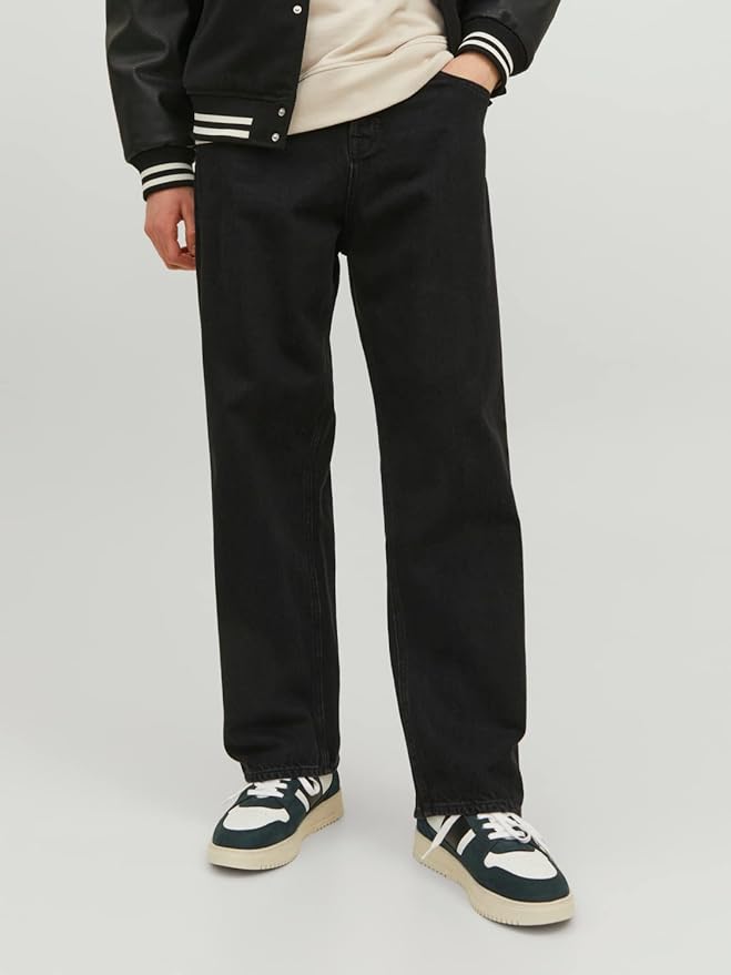 Jack & Jones JJIALEX JJORIGINAL Black Denim Jeans bărbați