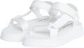 Sandale Calvin Klein Jeans Velcro Webbing DC Damă, Bright White (Alb)