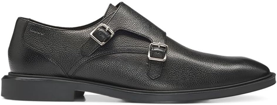 HUGO BOSS Pantofi Eleganți Bărbați Gryff_Monk_grlt Negri din Piele