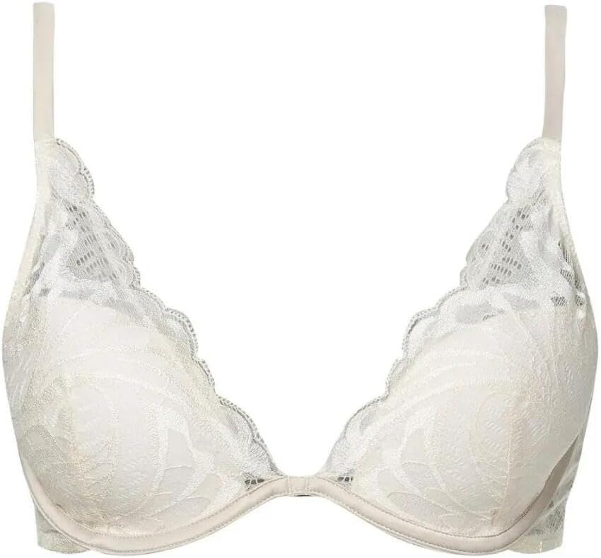 Sutien Calvin Klein Lightly Lined Plunge damă Ivory