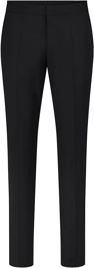 HUGO Hesten224E1X Pantaloni de Costum Extra Slim Fit Negri – Bărbați | Originali