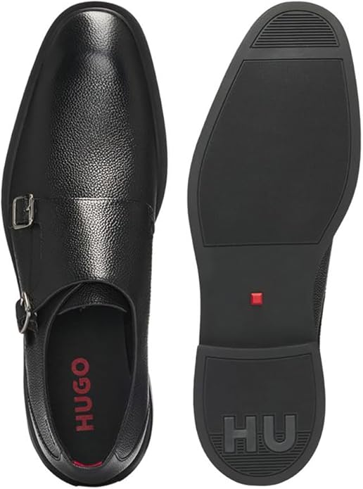HUGO BOSS Pantofi Eleganți Bărbați Gryff_Monk_grlt Negri din Piele