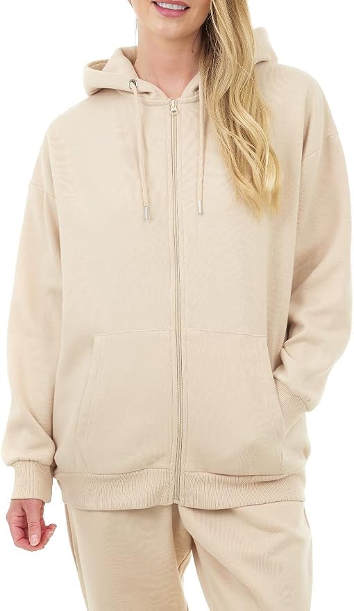 Hanorac damă M17 Oversized Zip Through – imagine produs 3