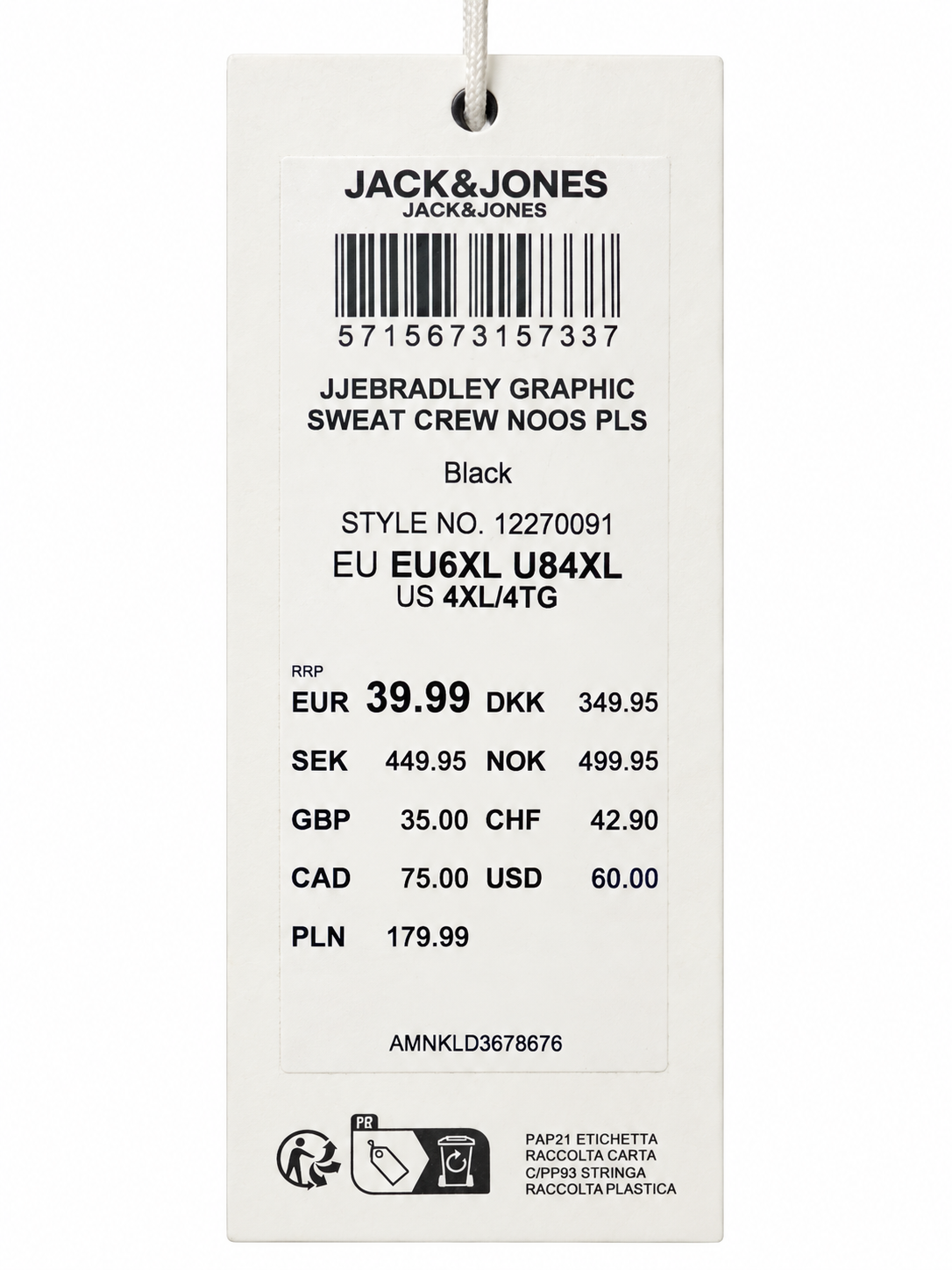 Bluză Bărbați Jack & Jones Plus Size JJEBRADLEY – imagine produs 3