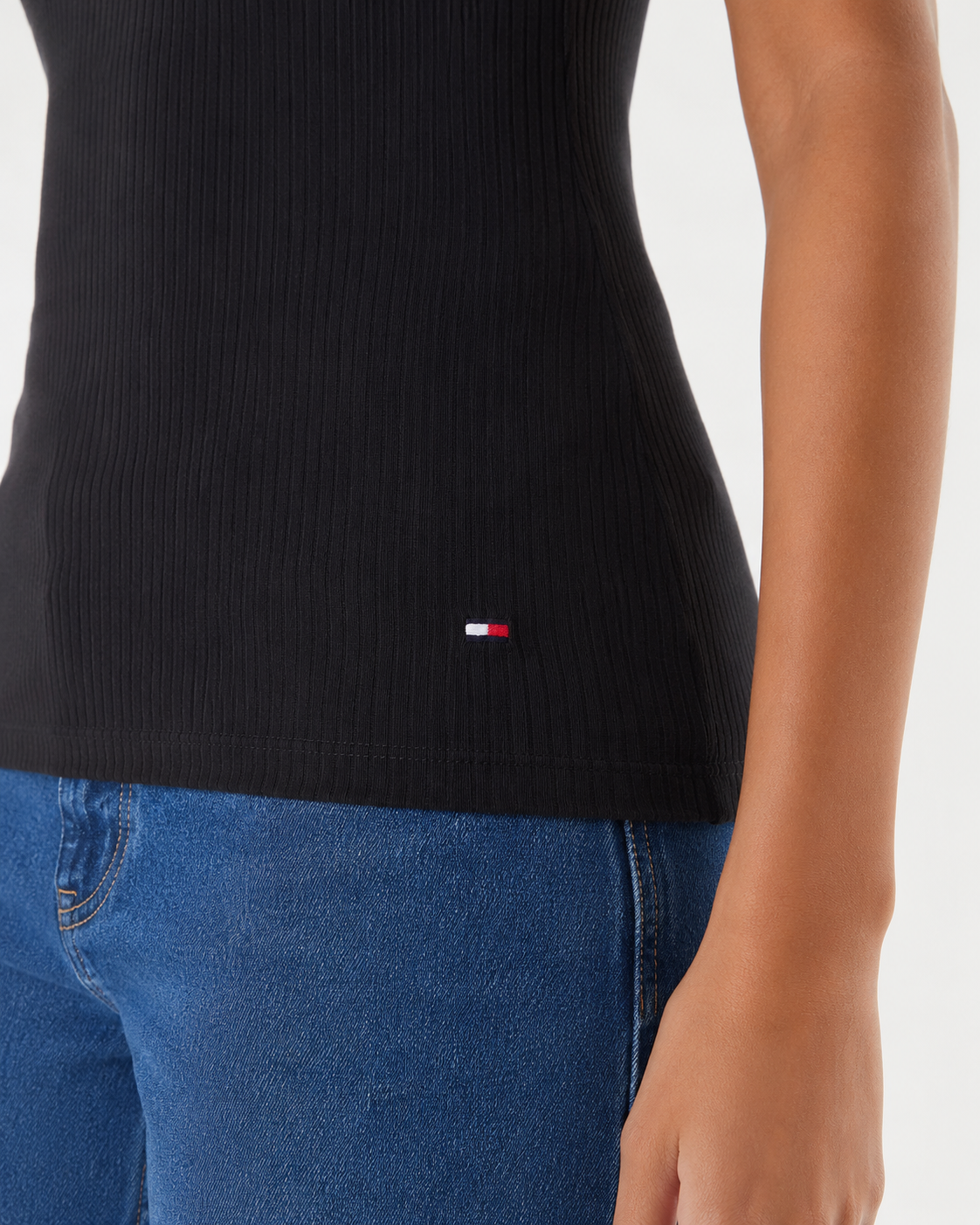 Tricou Tommy Hilfiger striat slim fit damă